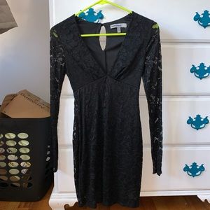 Little black lace dress